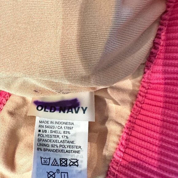 Old Navy Pink Tie Front Keyhole Opening Size S NWOT - Picture 7 of 7